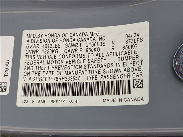 Used 2024 Honda Civic EX image 23