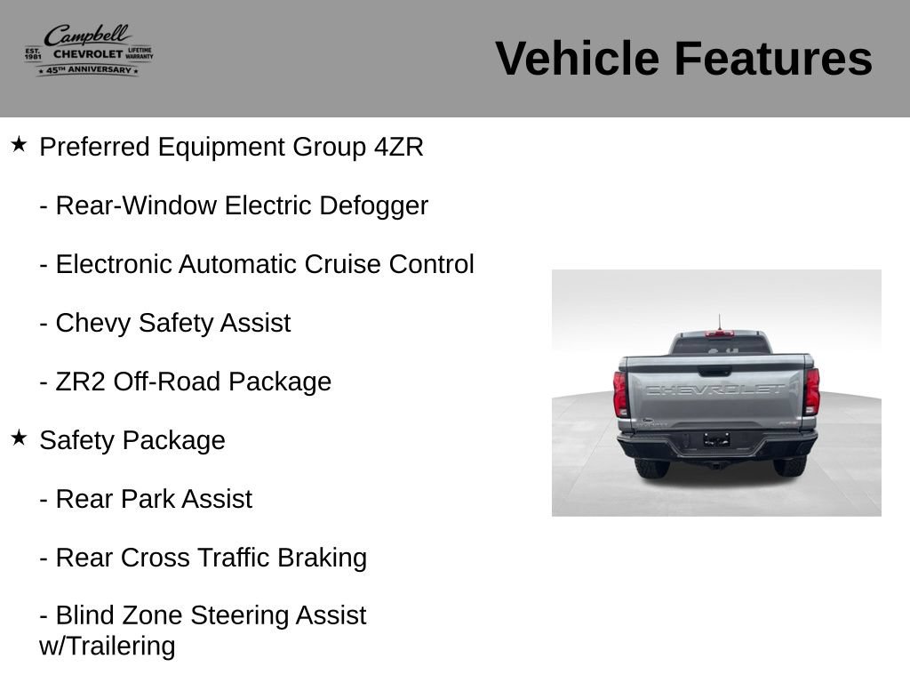 Used 2024 Chevrolet Colorado ZR2 w/ Technology Package AWD/4WD image 5