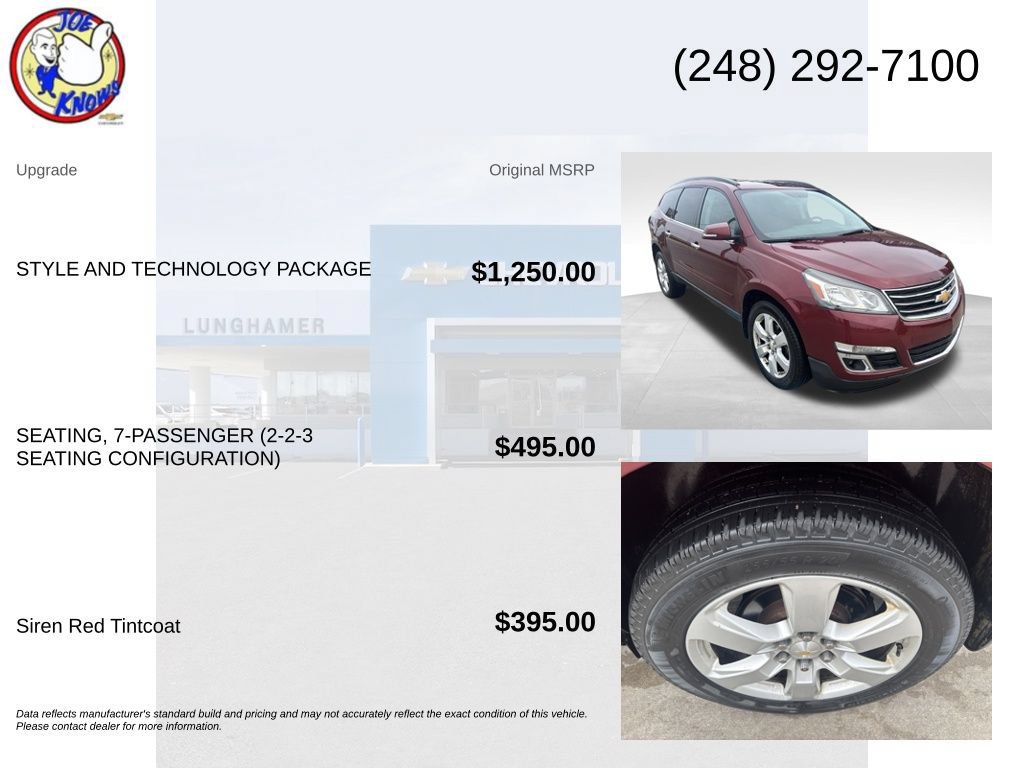 Used 2017 Chevrolet Traverse LT w/ Style and Technology Package FWD image 5