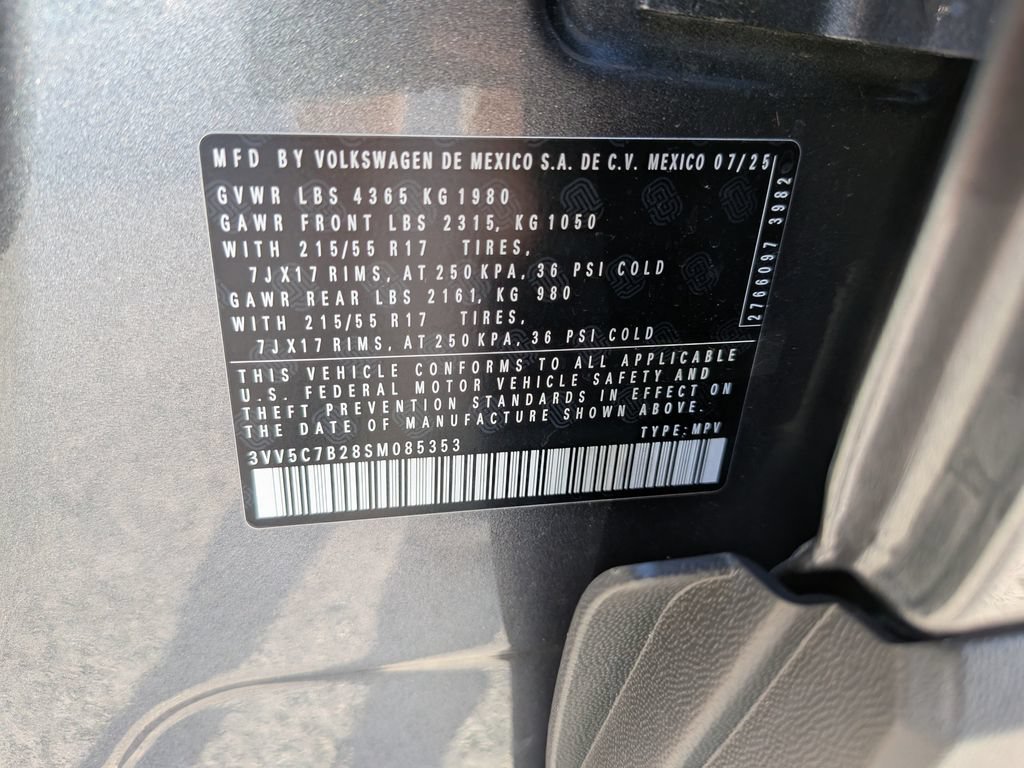 Certified 2025 Volkswagen Taos S FWD image 32