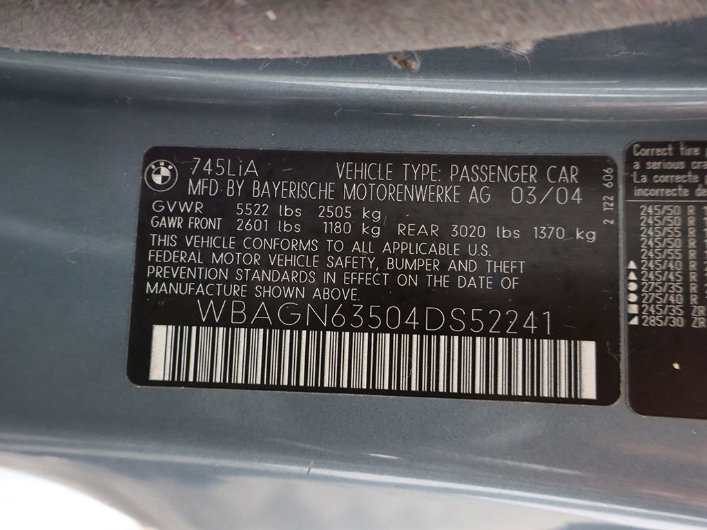 Used 2004 BMW 745Li RWD image 51