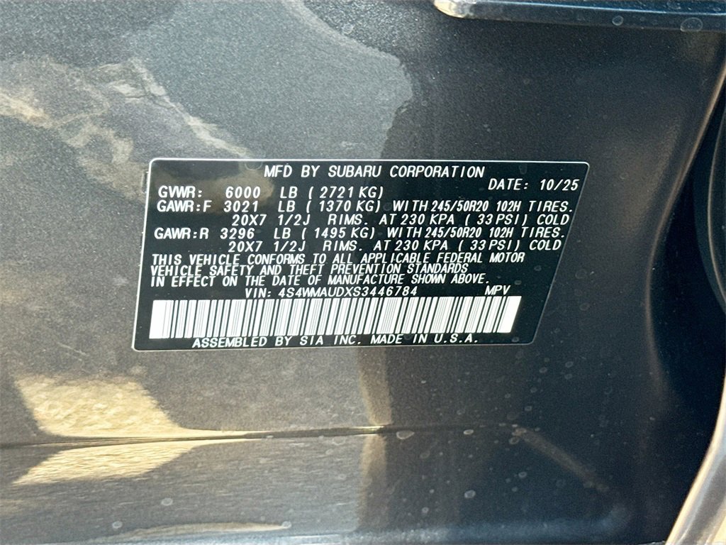 New 2025 Subaru Ascent Touring image 33