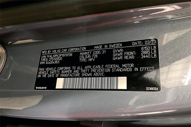 Certified 2023 Volvo XC90 B5 Core w/ Protection Package Premier image 37