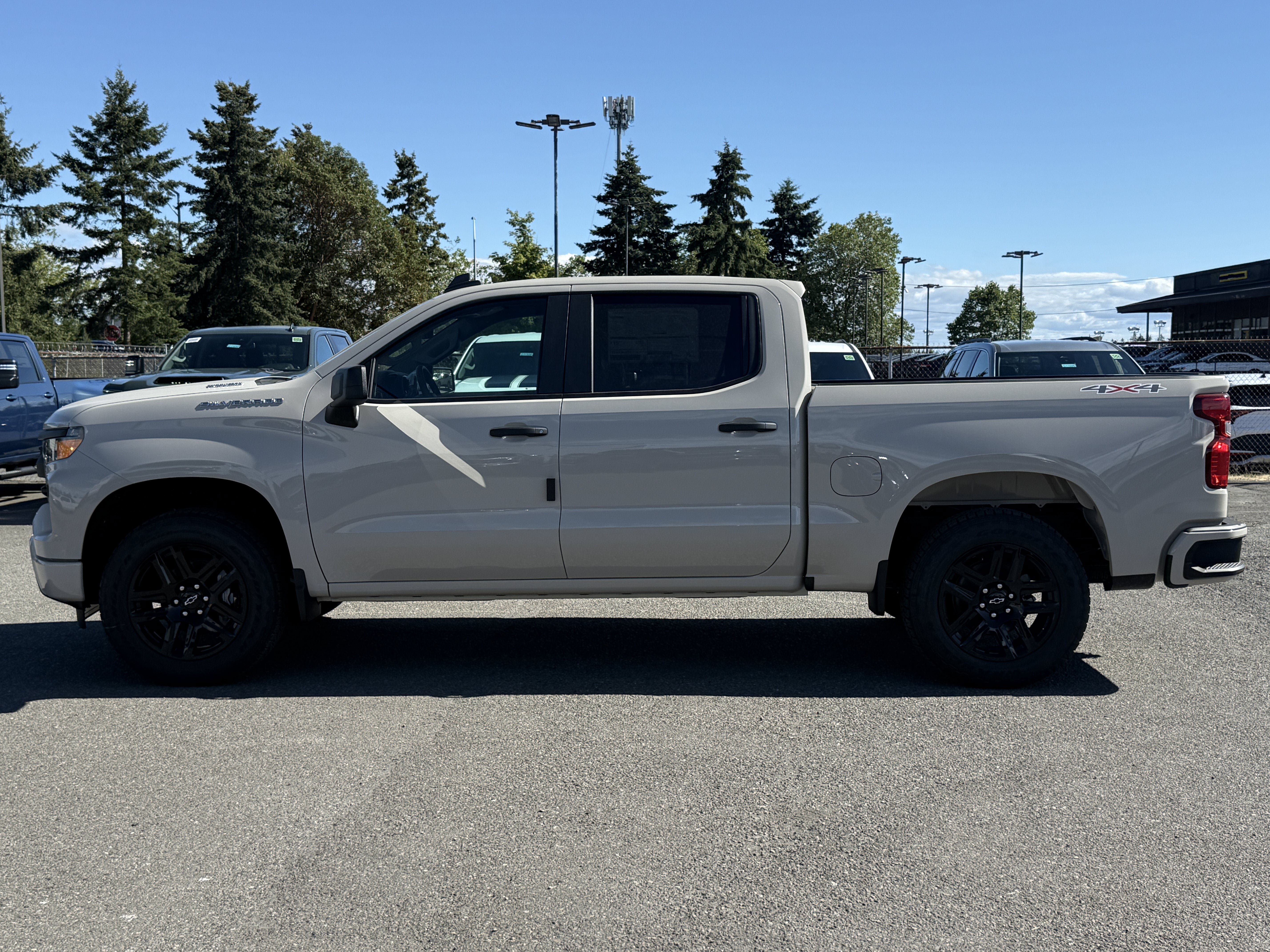 New 2026 Chevrolet Silverado 1500 Custom w/ Turbomax Blackout Package AWD/4WD image 2