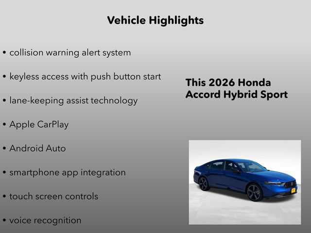 New 2026 Honda Accord Sport image 10