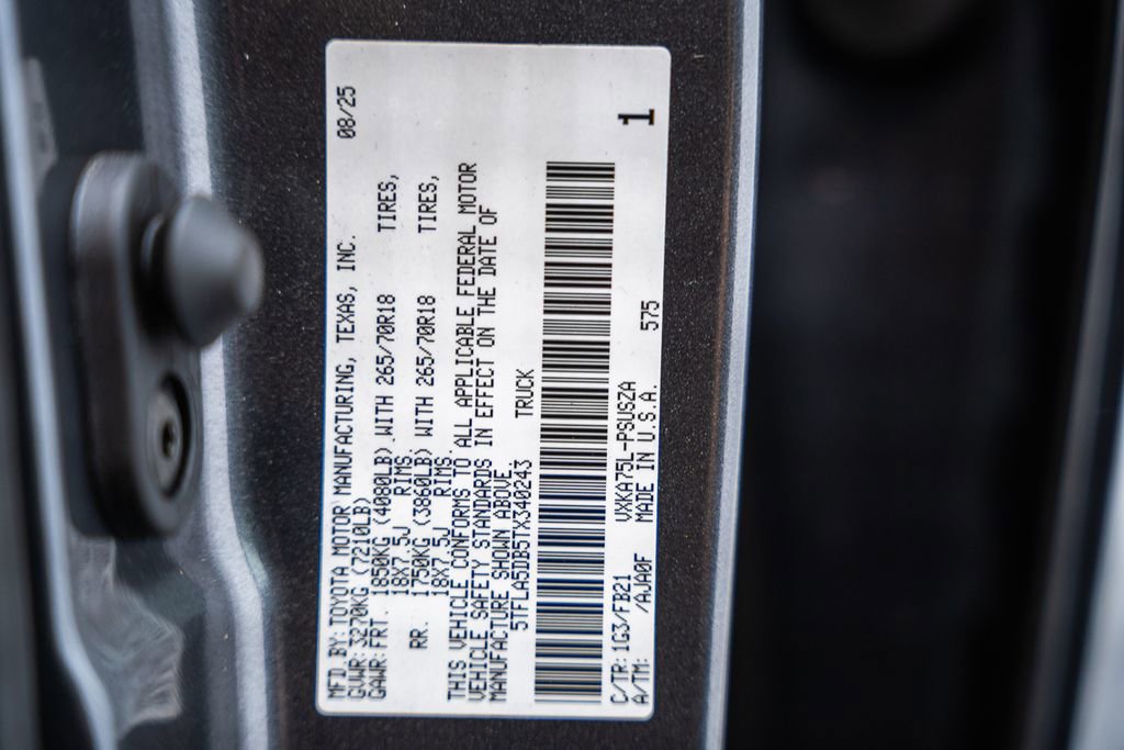 Certified 2026 Toyota Tundra SR5 AWD/4WD image 40