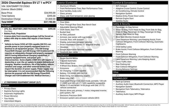 New 2026 Chevrolet Equinox EV LT image 4