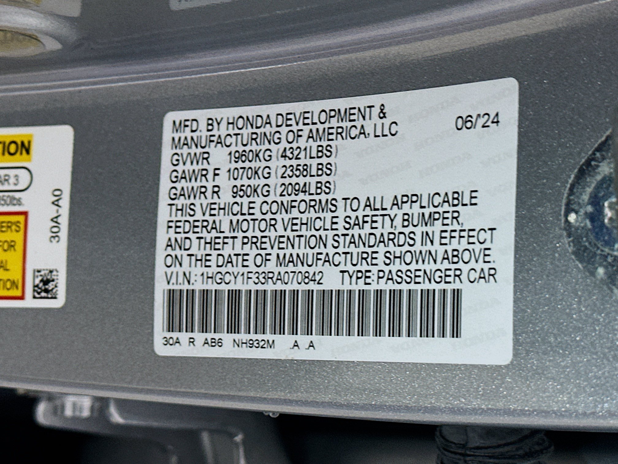 Used 2024 Honda Accord EX image 12