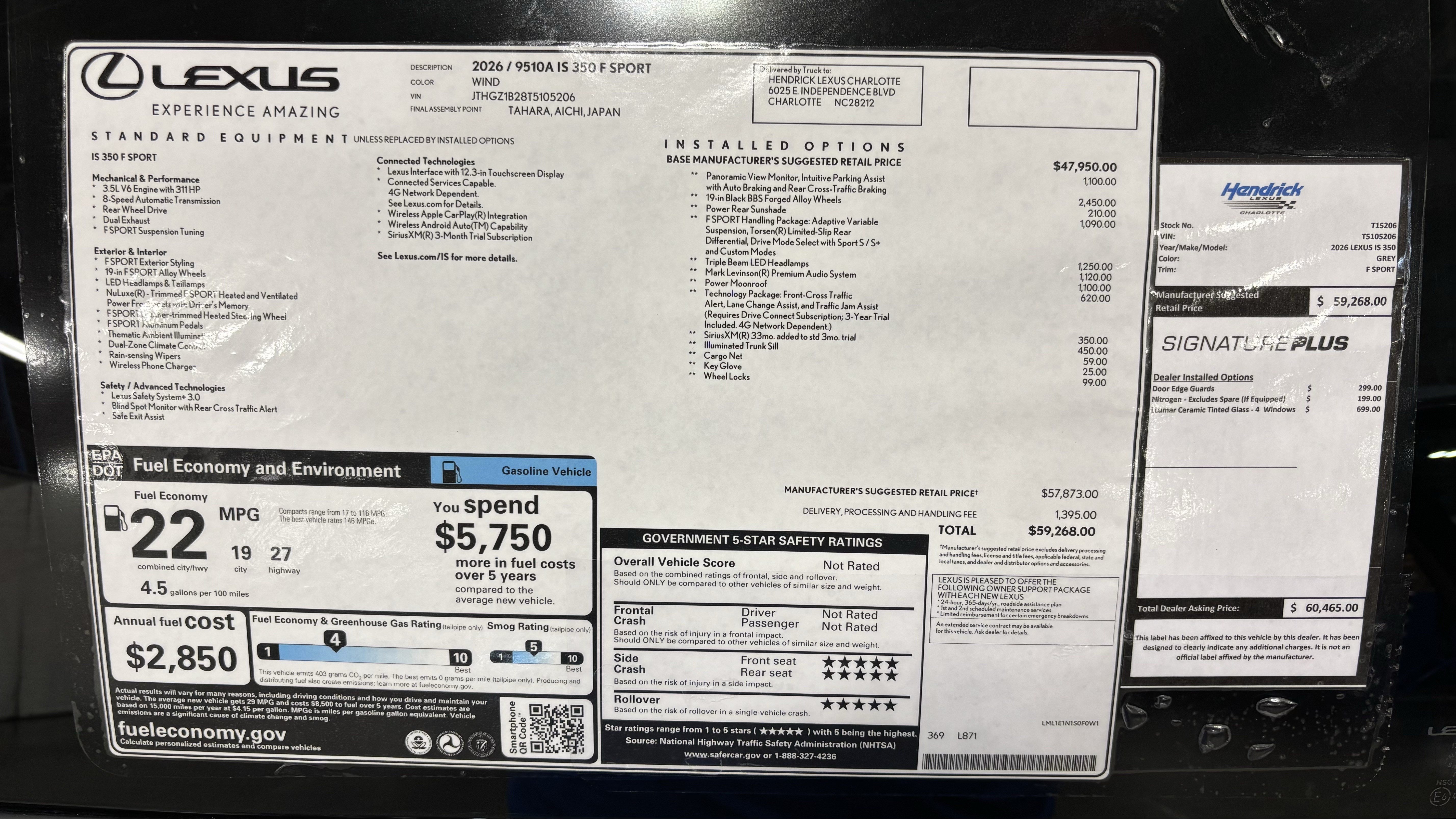 New 2026 Lexus IS 350 F Sport w/ Technology Package RWD image 43