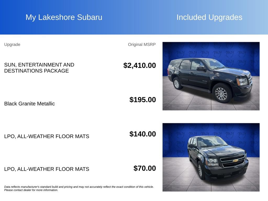 Used 2012 Chevrolet Tahoe 4WD Hybrid image 8