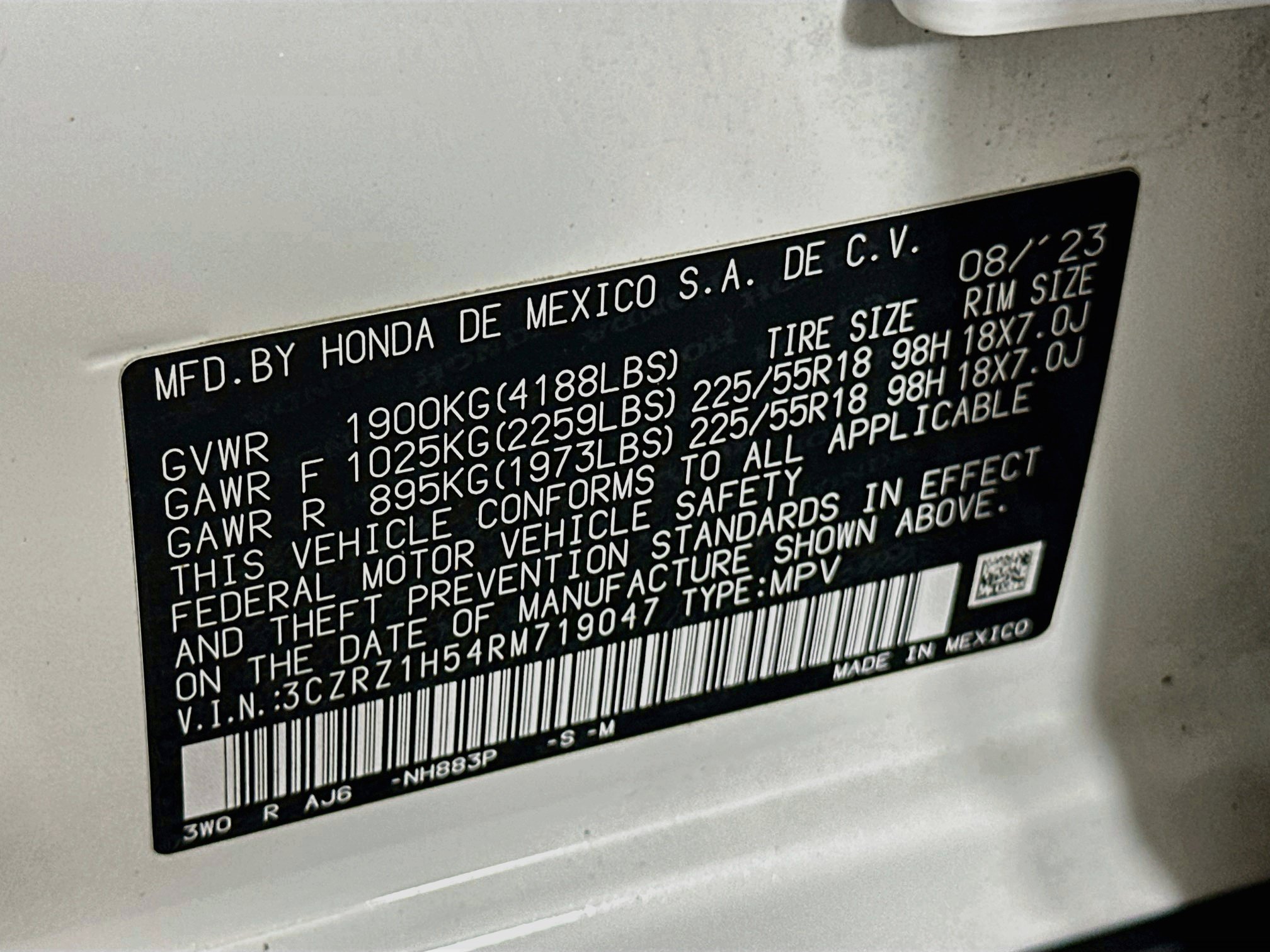 Used 2024 Honda HR-V Sport image 12