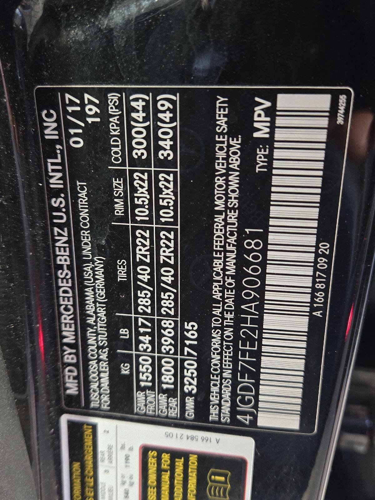 Used 2017 Mercedes-Benz GLS 63 AMG 4MATIC image 44