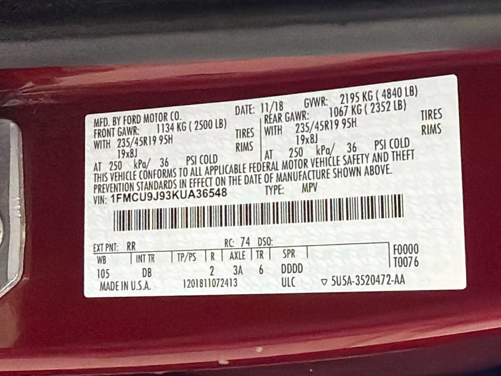 Used 2019 Ford Escape Titanium AWD/4WD image 34