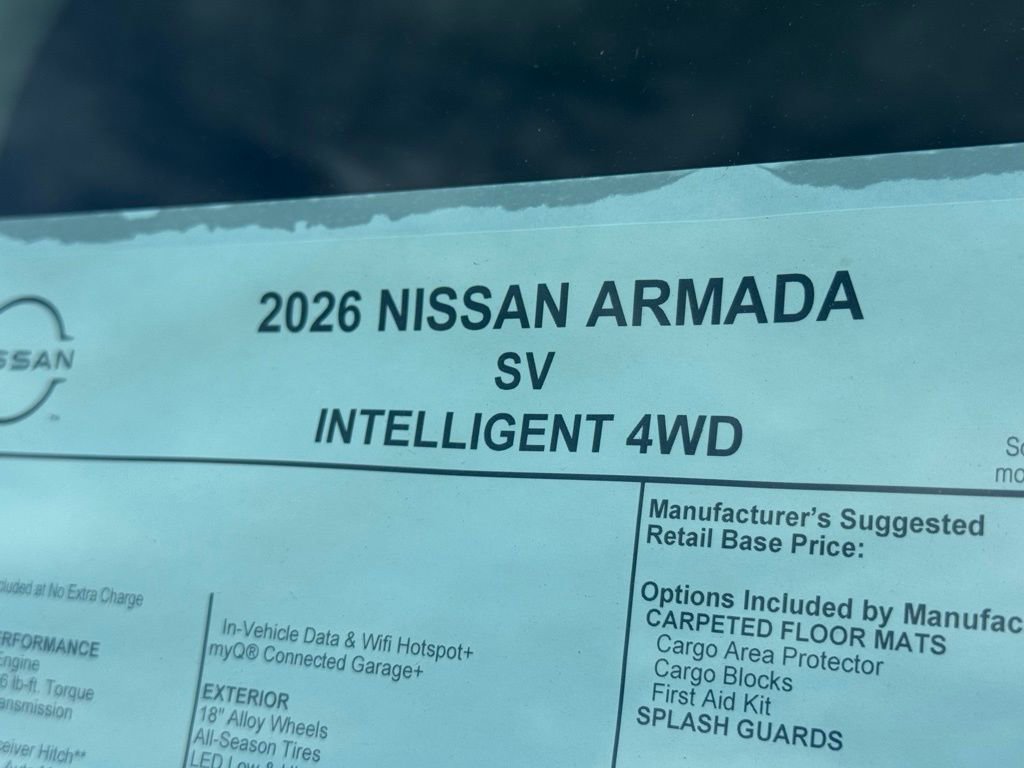 New 2026 Nissan Armada SV image 26
