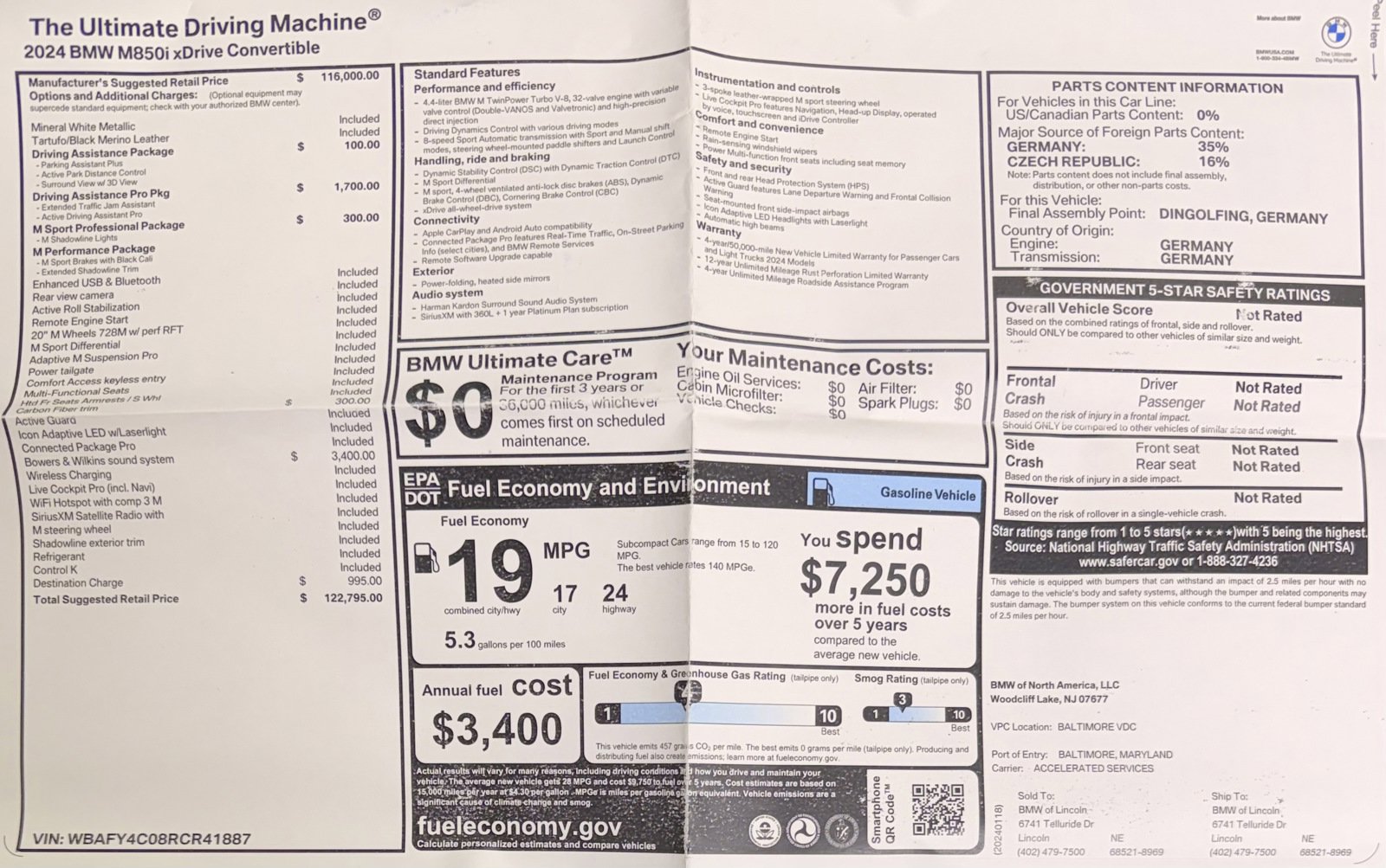 Used 2024 BMW M850i xDrive Convertible AWD/4WD image 52