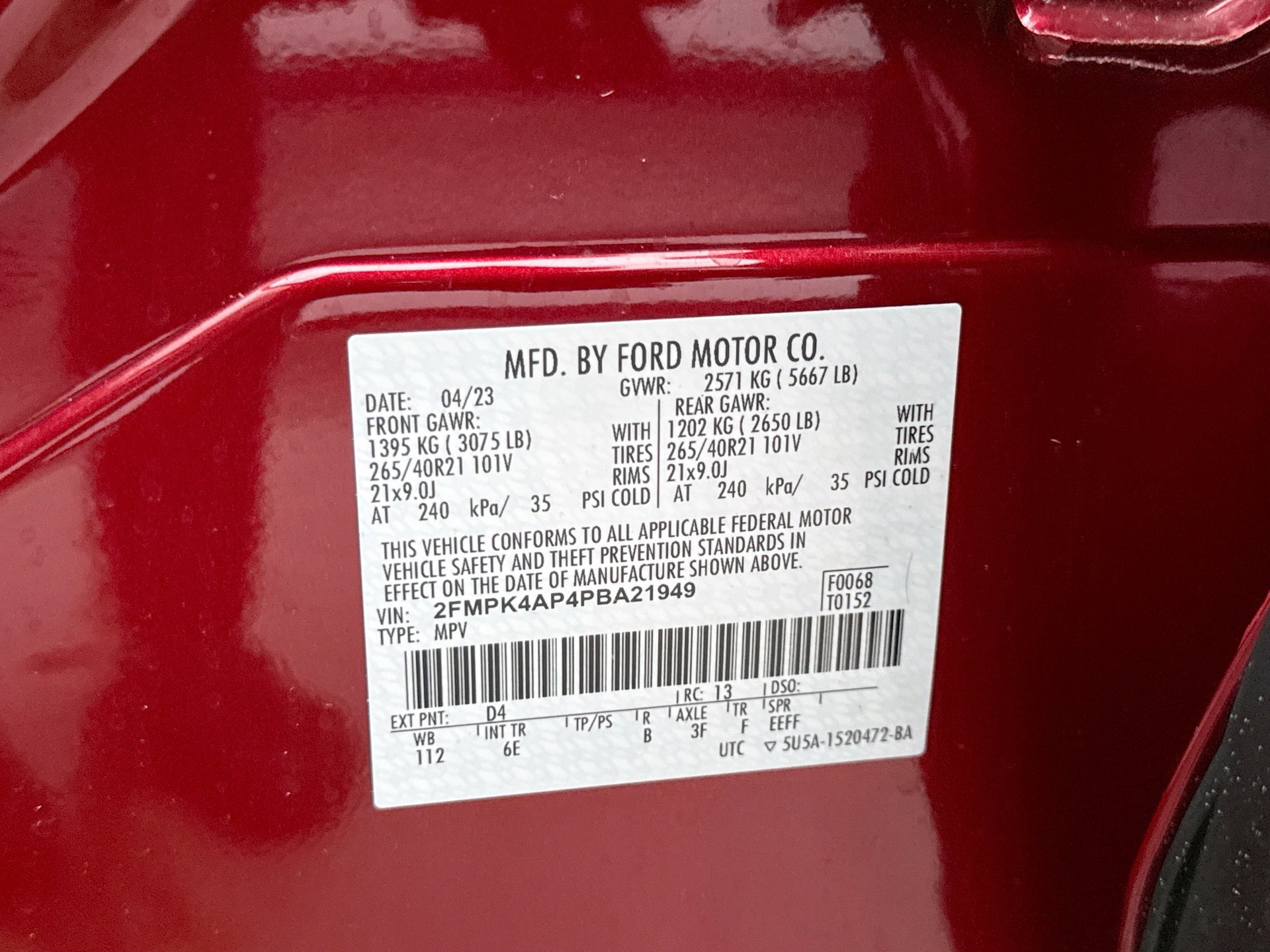 Used 2023 Ford Edge ST w/ Equipment Group 401A AWD/4WD image 26