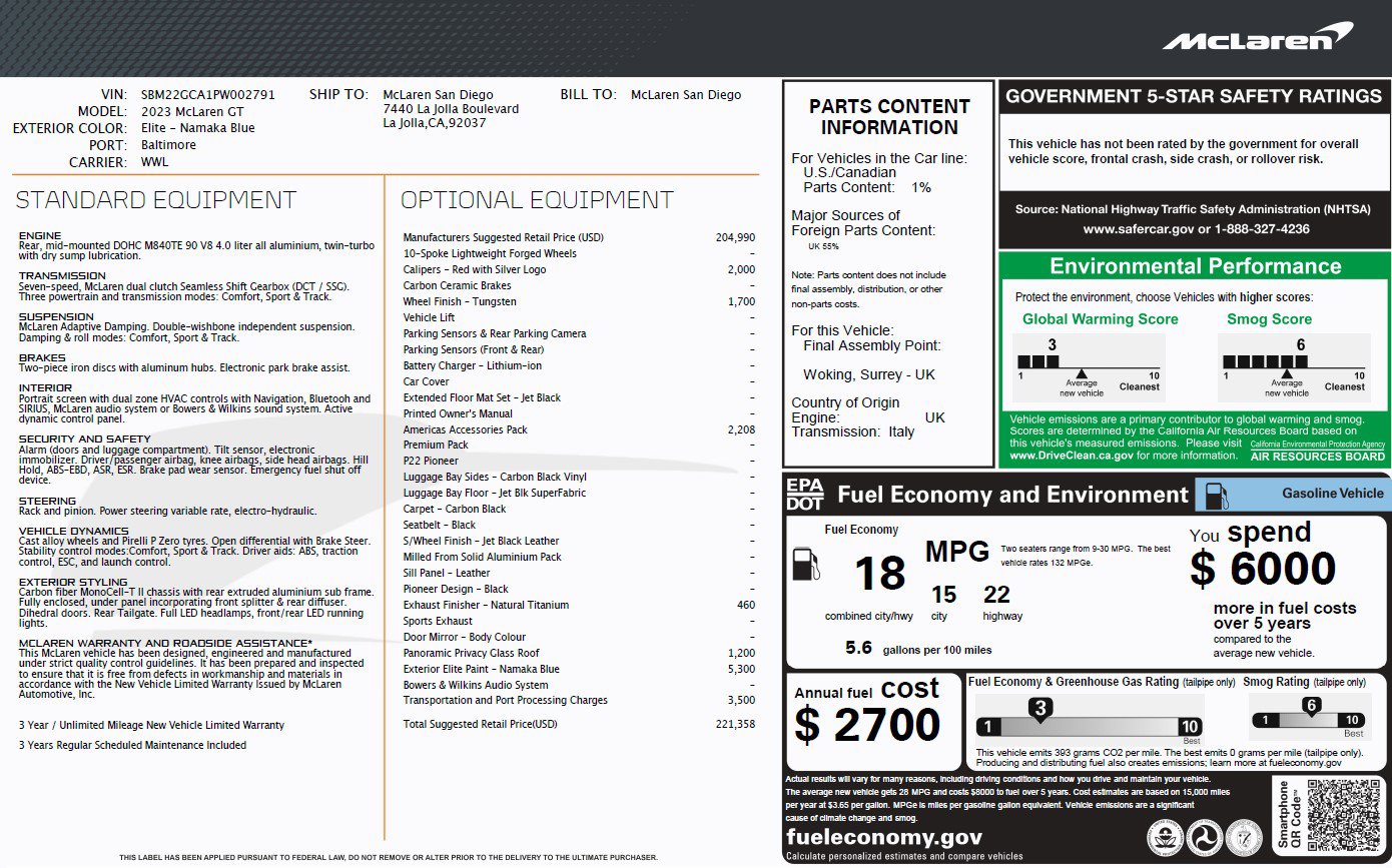 Used 2023 McLaren GT image 23