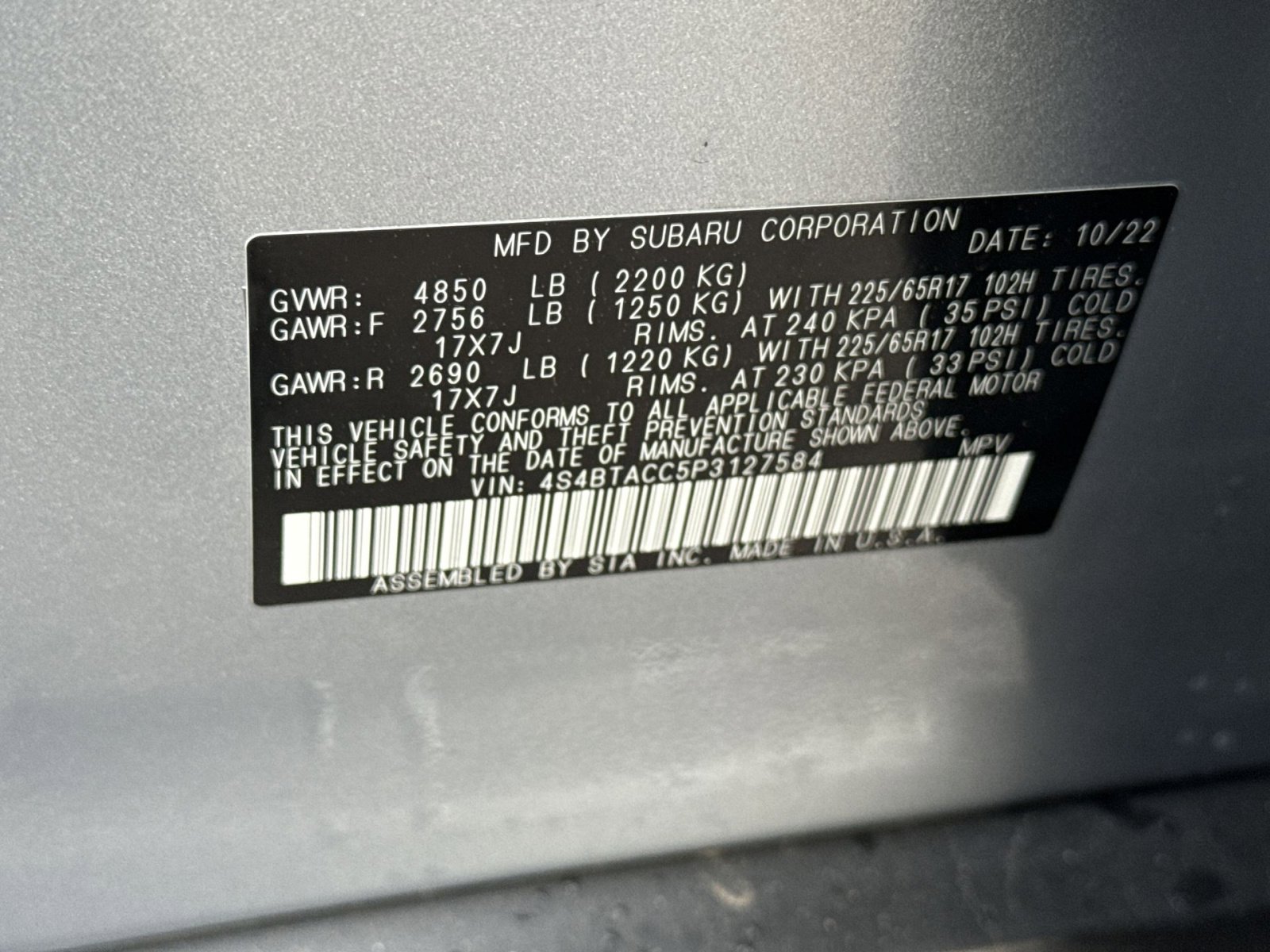 Used 2023 Subaru Outback Premium image 27