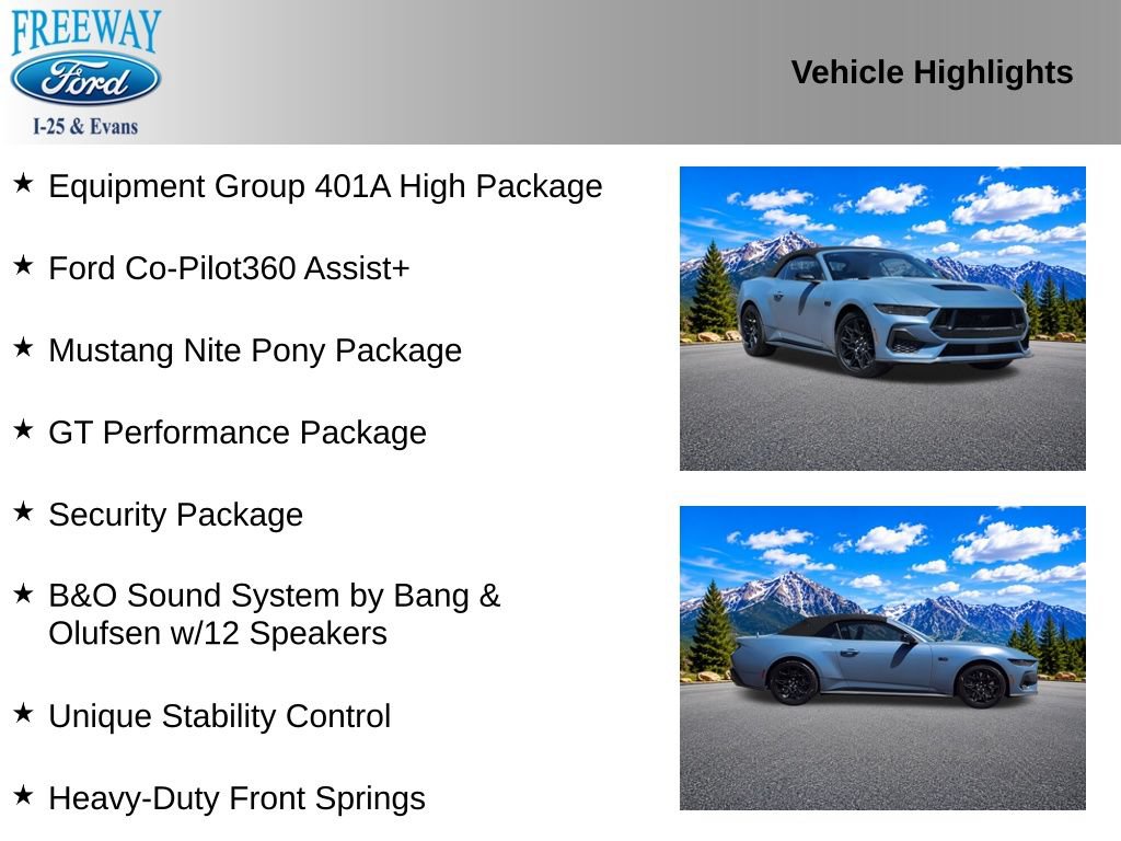 Used 2025 Ford Mustang GT Premium w/ GT Performance Package RWD image 2
