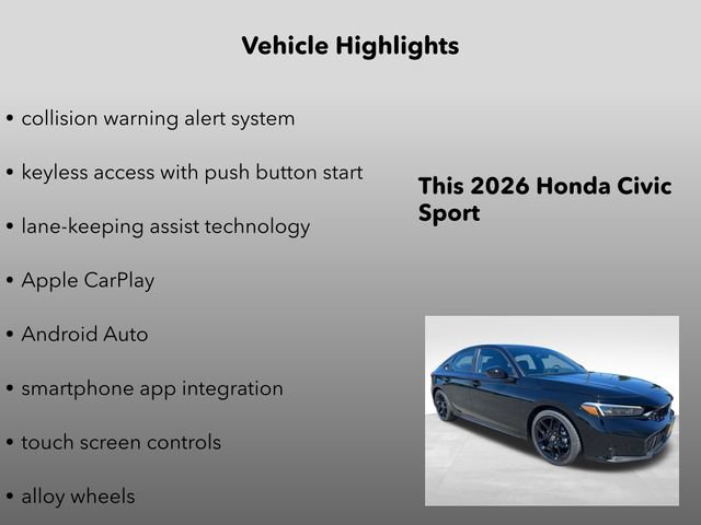 New 2026 Honda Civic Sport image 10