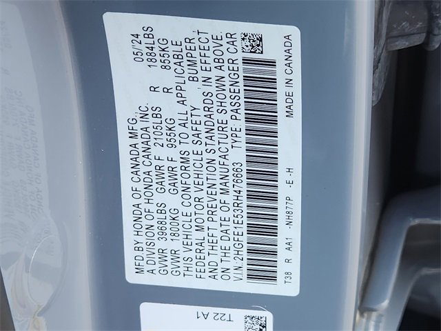 Certified 2024 Honda Civic Si image 21