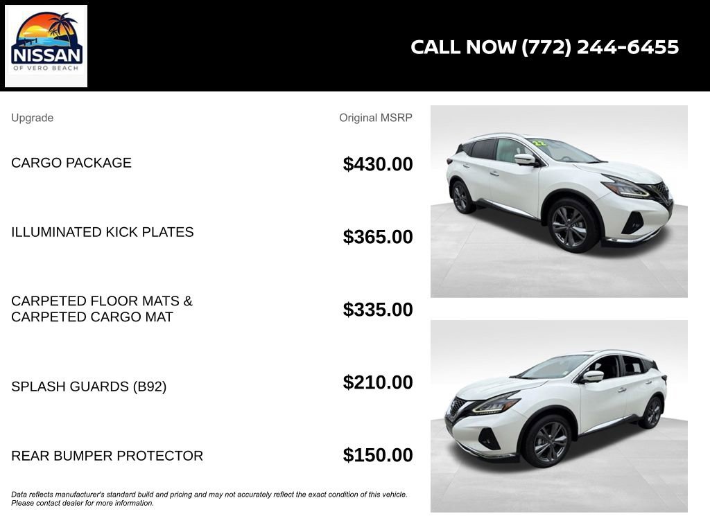 Certified 2022 Nissan Murano Platinum w/ Cargo Package image 6
