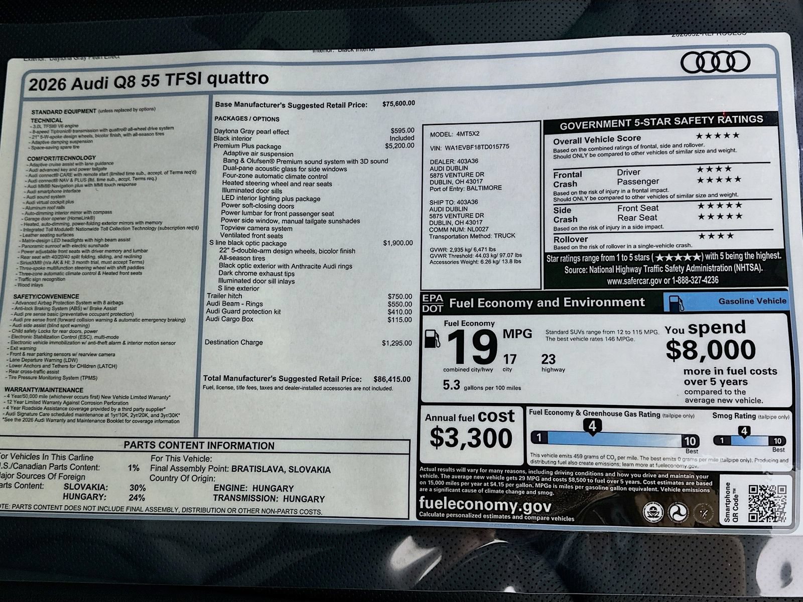 New 2026 Audi Q8 Premium Plus AWD/4WD image 47