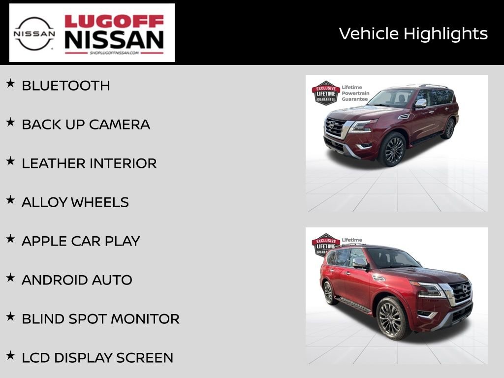 Certified 2024 Nissan Armada Platinum w/ Captain's Chairs Package image 3