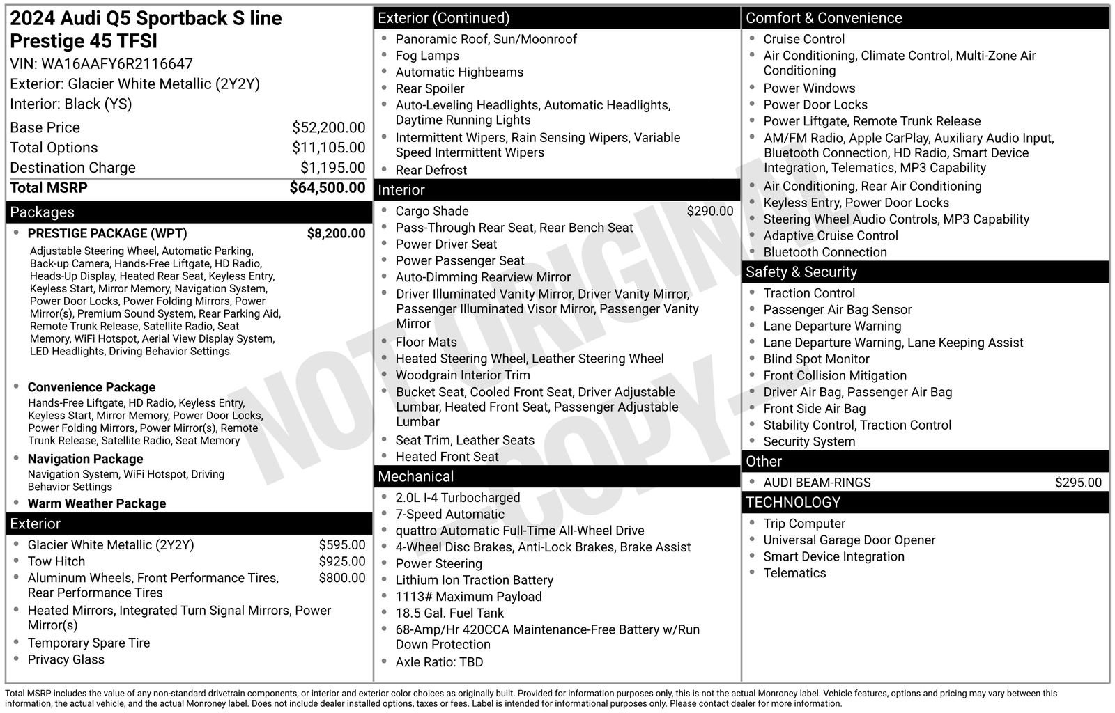 Used 2024 Audi Q5 2.0T Prestige w/ Prestige Package image 10