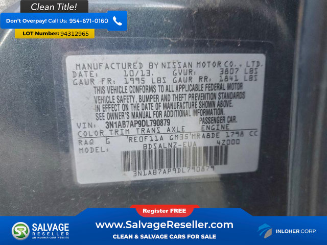 Used 2013 Nissan Sentra FE+ SV FWD image 16