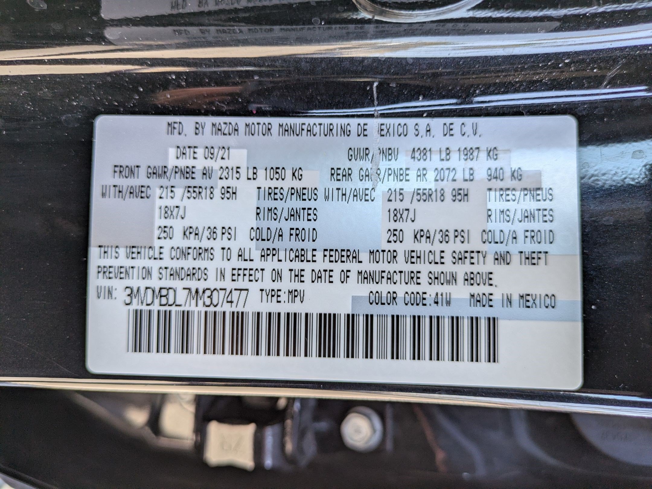Certified 2021 MAZDA CX-30 AWD 2.5 S w/ Premium Package image 35