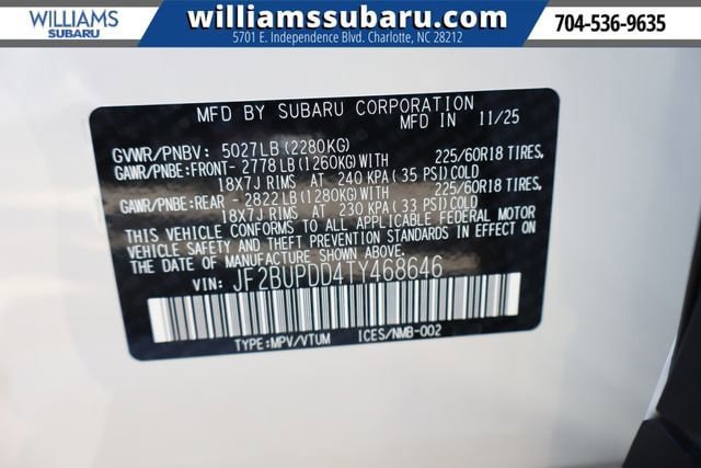 New 2026 Subaru Outback Limited w/ Premium/Limited Package AWD/4WD image 25