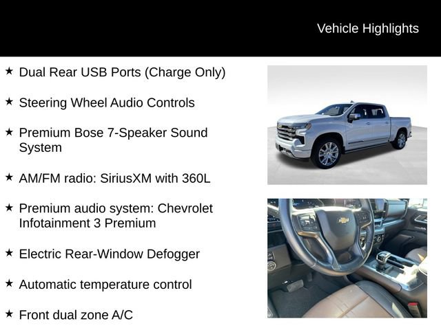 Used 2024 Chevrolet Silverado 1500 High Country w/ Technology Package AWD/4WD image 16