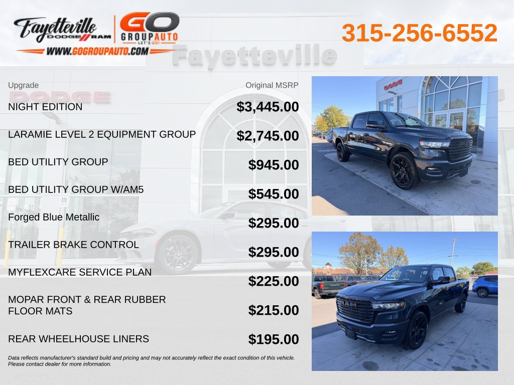New 2026 RAM 1500 Laramie w/ Night Edition AWD/4WD image 6