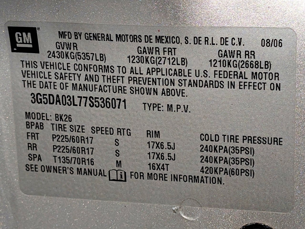 Used 2007 Buick Rendezvous CX image 48