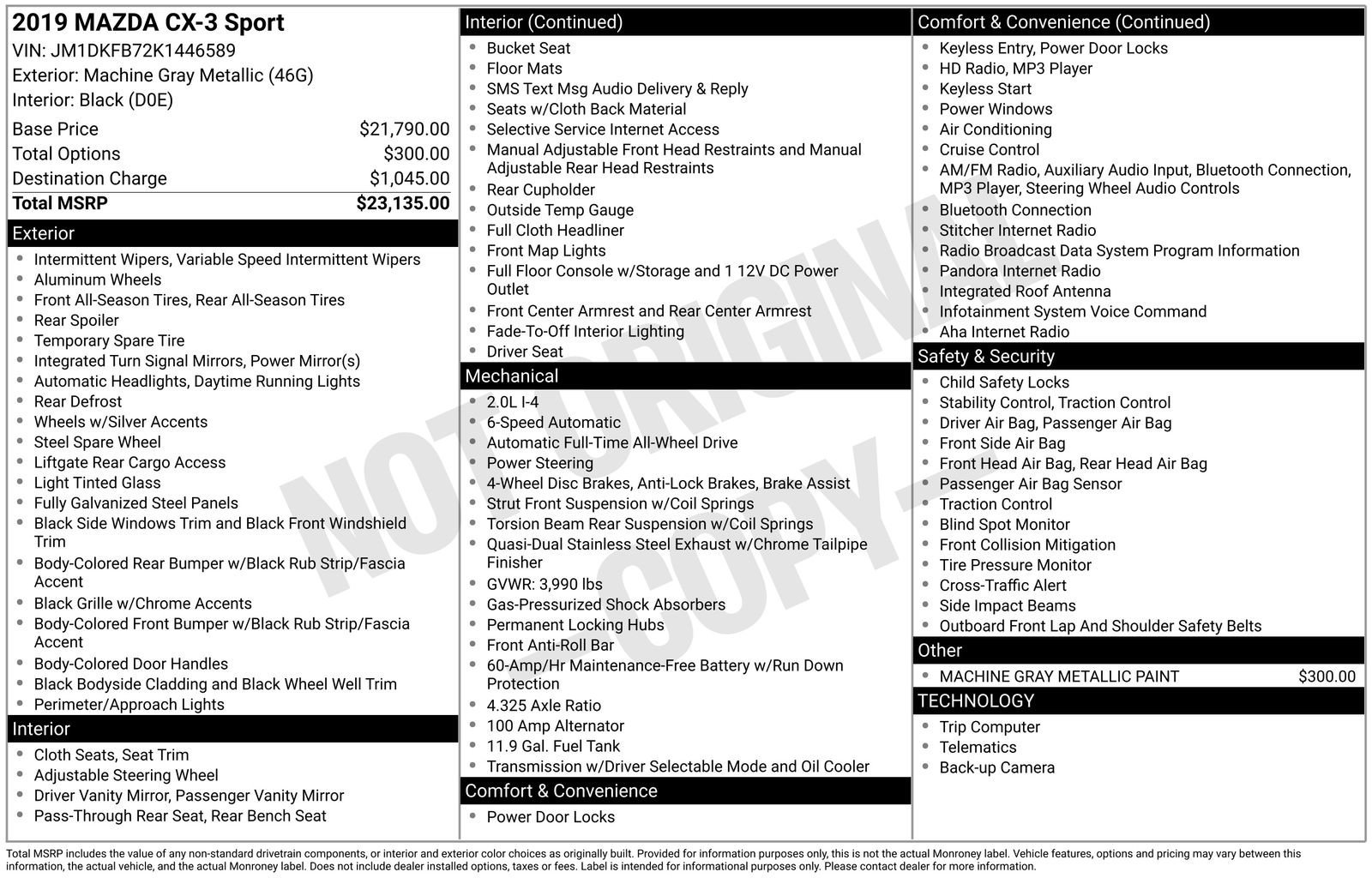 Used 2019 MAZDA CX-3 Sport image 6