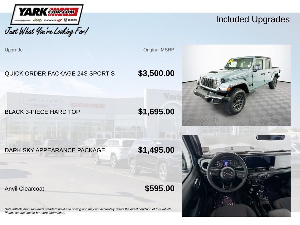 Certified 2025 Jeep Gladiator Sport AWD/4WD image 5