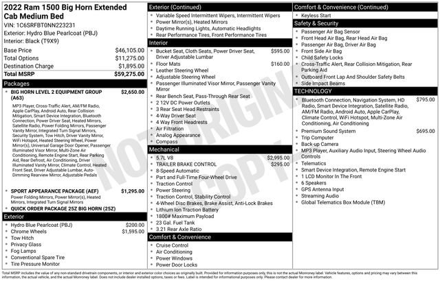 Used 2022 RAM 1500 Big Horn AWD/4WD image 7