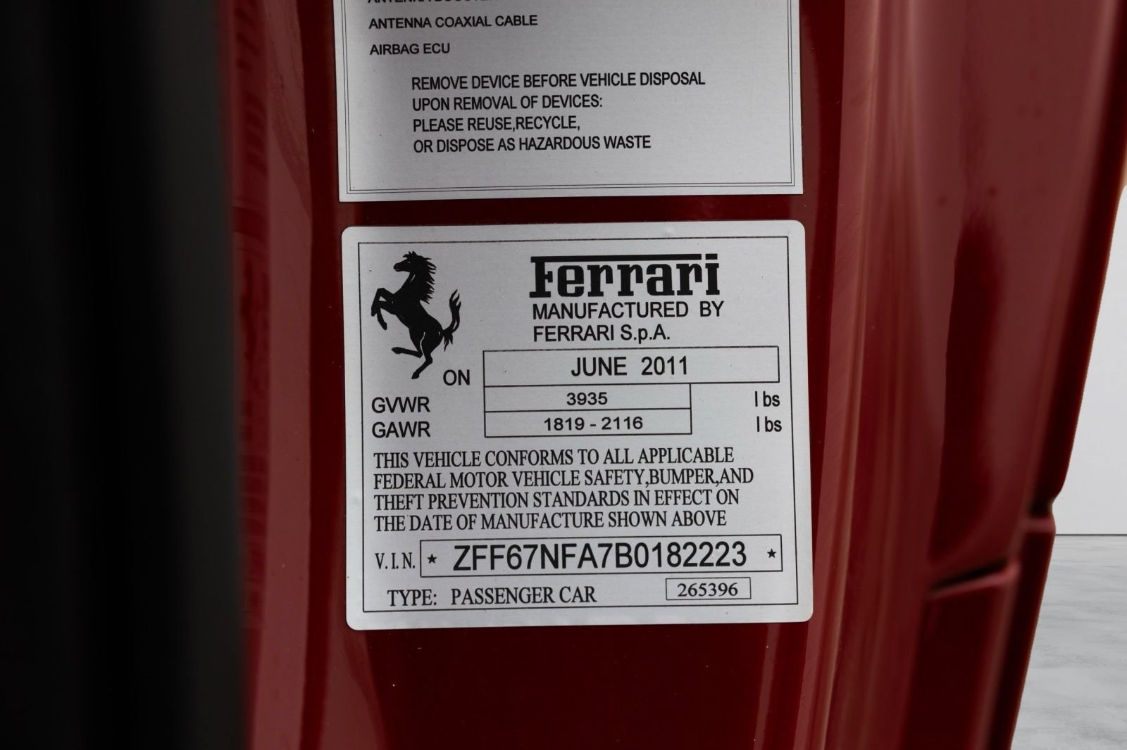 Used 2011 Ferrari 458 Italia Coupe RWD image 15