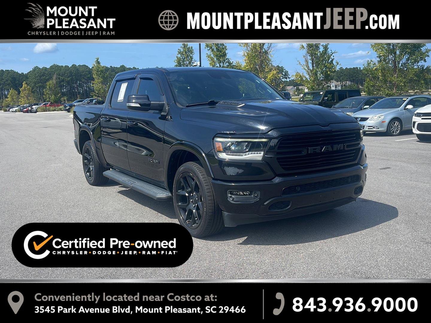 Used 2021 RAM 1500 Laramie w/ Night Edition AWD/4WD image 1