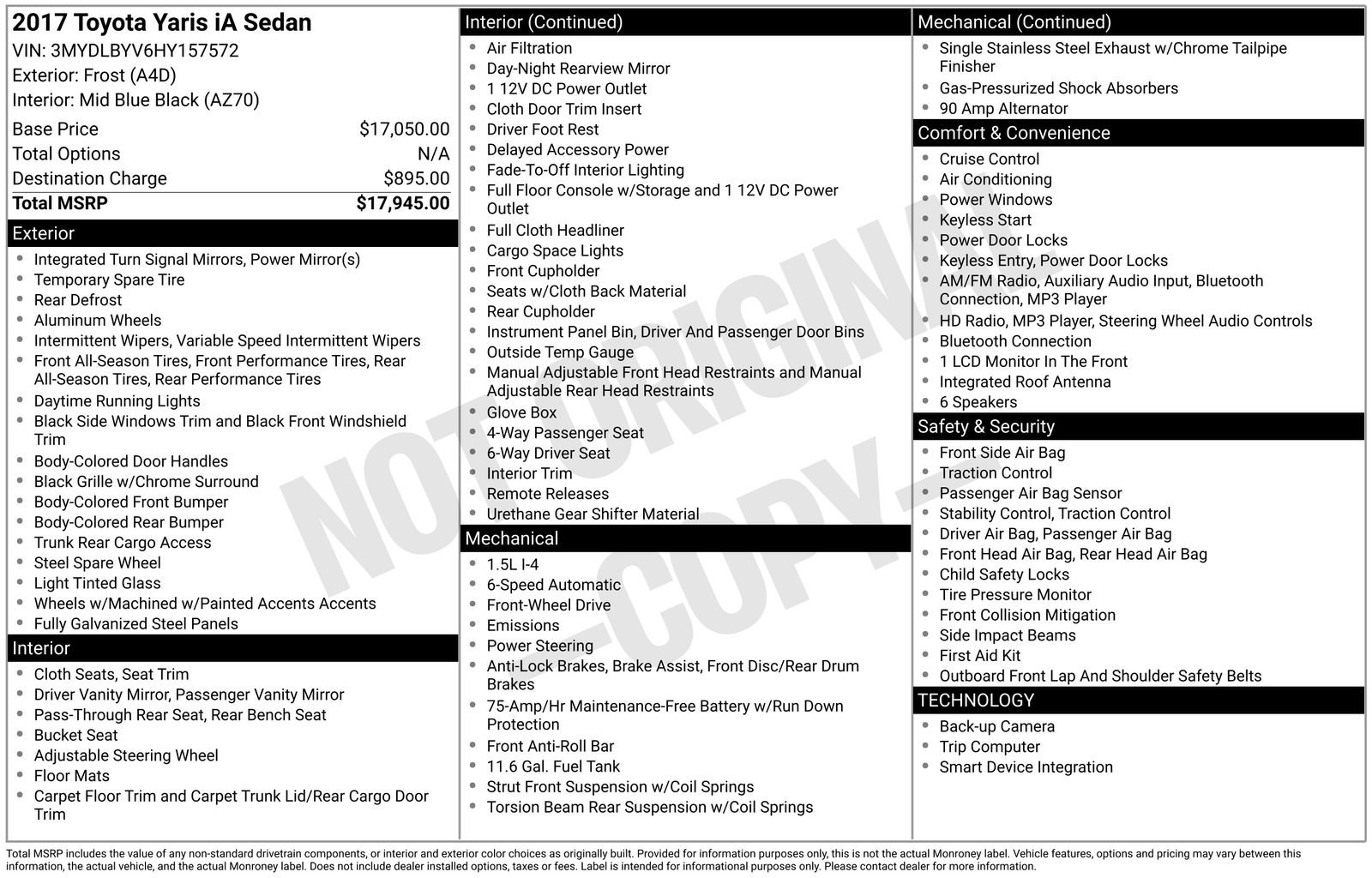 Used 2017 Toyota Yaris iA image 36
