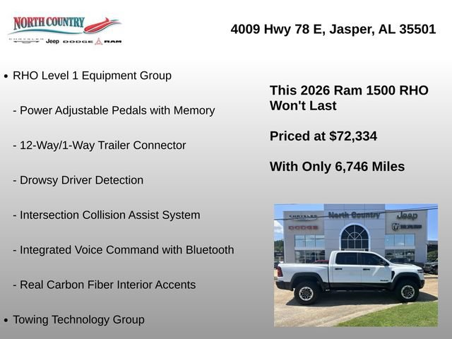 Used 2026 RAM 1500 RHO w/ RHO Level 1 Equipment Group AWD/4WD image 44