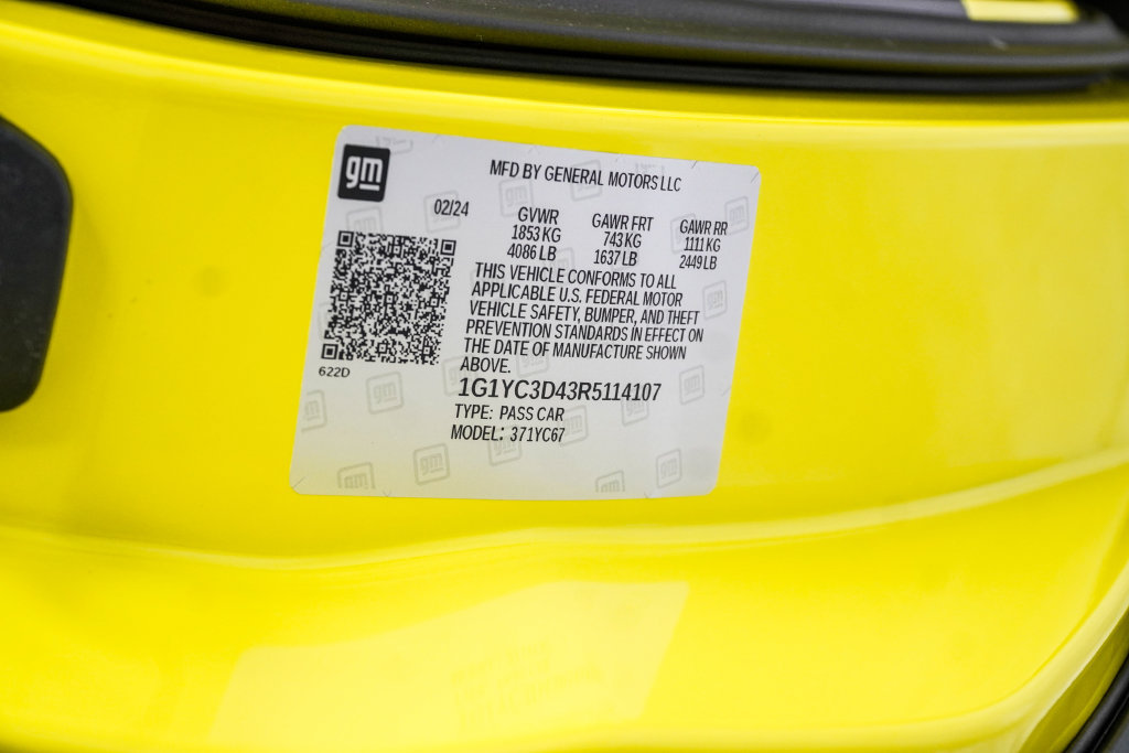 Used 2024 Chevrolet Corvette Stingray Premium Conv w/ 3LT RWD image 54