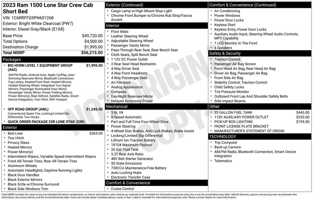 Used 2023 RAM 1500 Lone Star AWD/4WD image 26