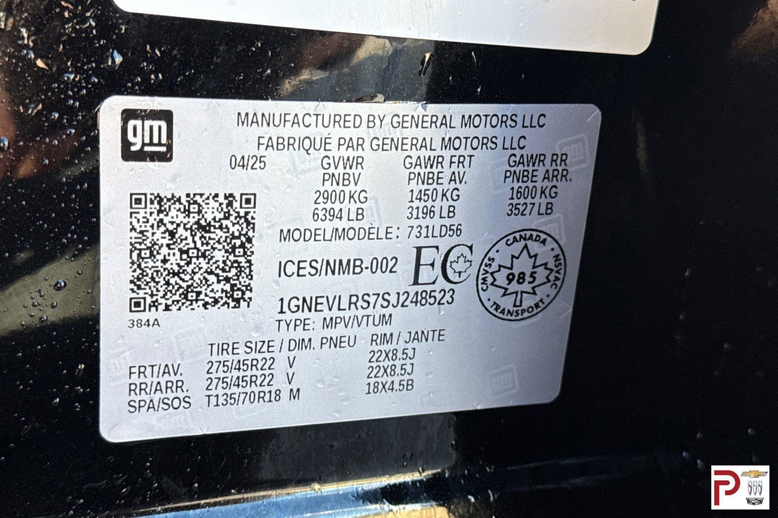 Certified 2025 Chevrolet Traverse RS w/ LPO, Floor Liner Package AWD/4WD image 38