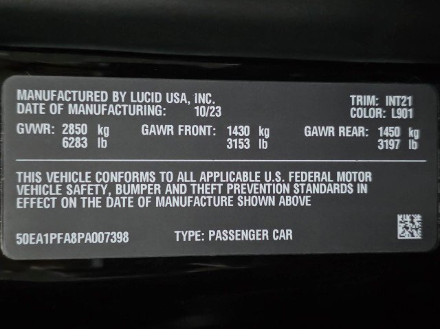 Used 2023 Lucid Air Pure image 43