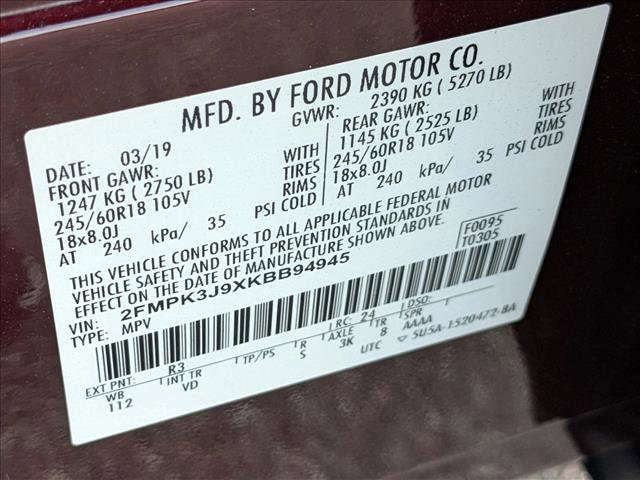 Used 2019 Ford Edge SEL w/ Equipment Group 201A FWD image 15