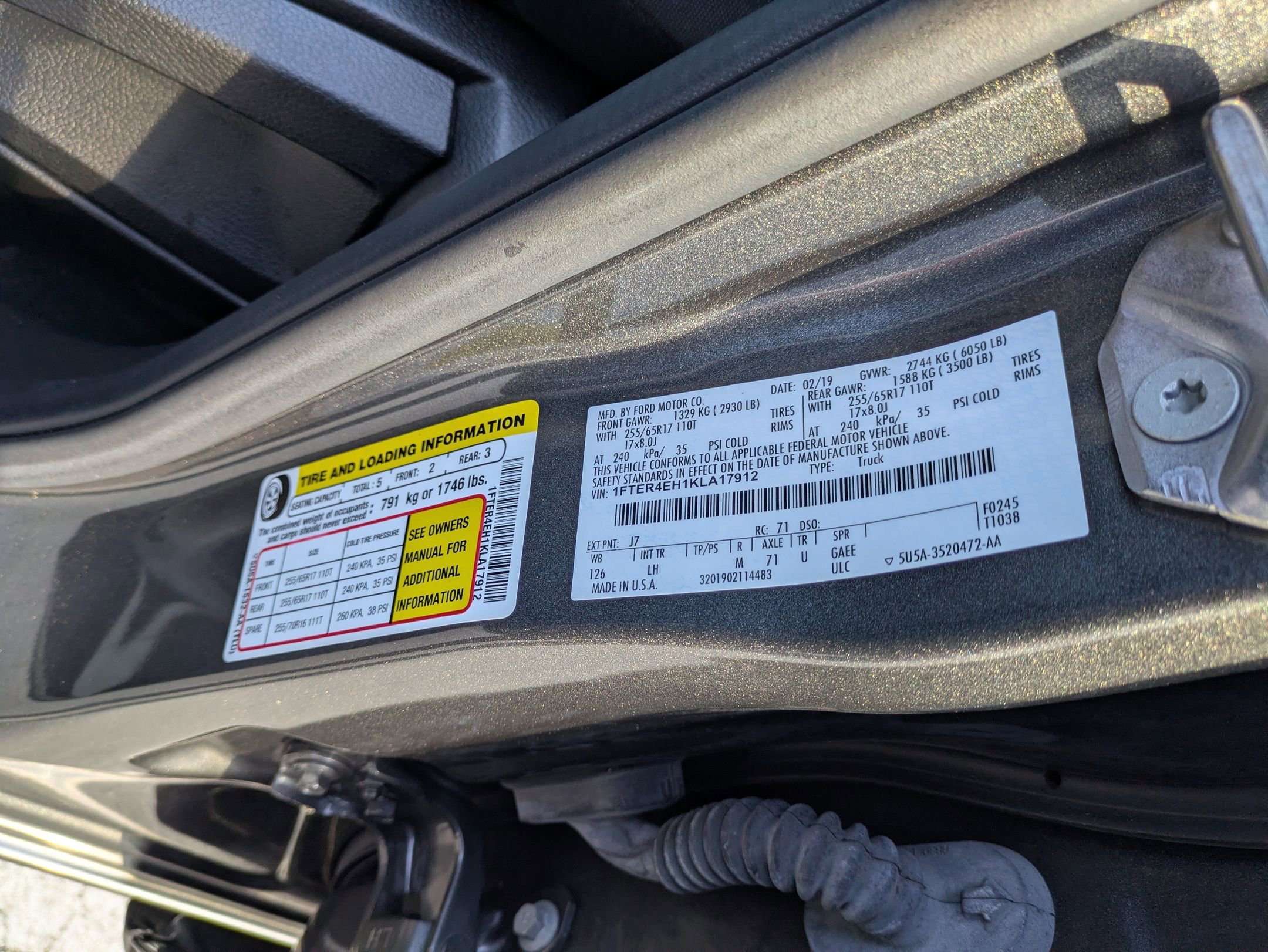 Certified 2019 Ford Ranger XLT w/ Equipment Group 301A Mid RWD image 45