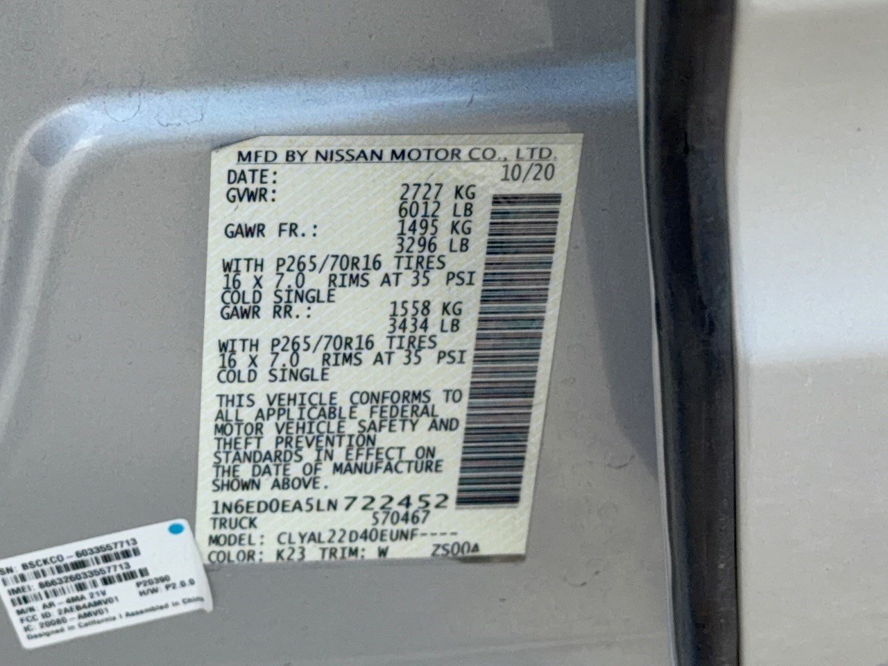 Used 2020 Nissan Frontier SV RWD image 31