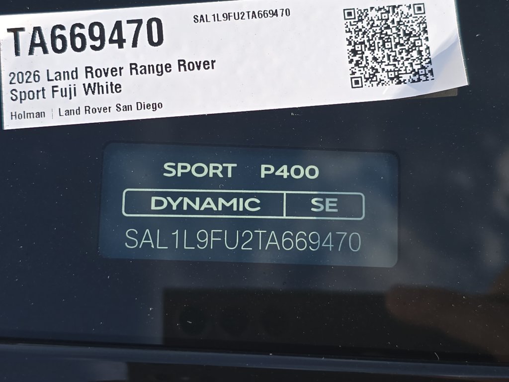 New 2026 Land Rover Range Rover Sport Dynamic SE AWD/4WD image 37